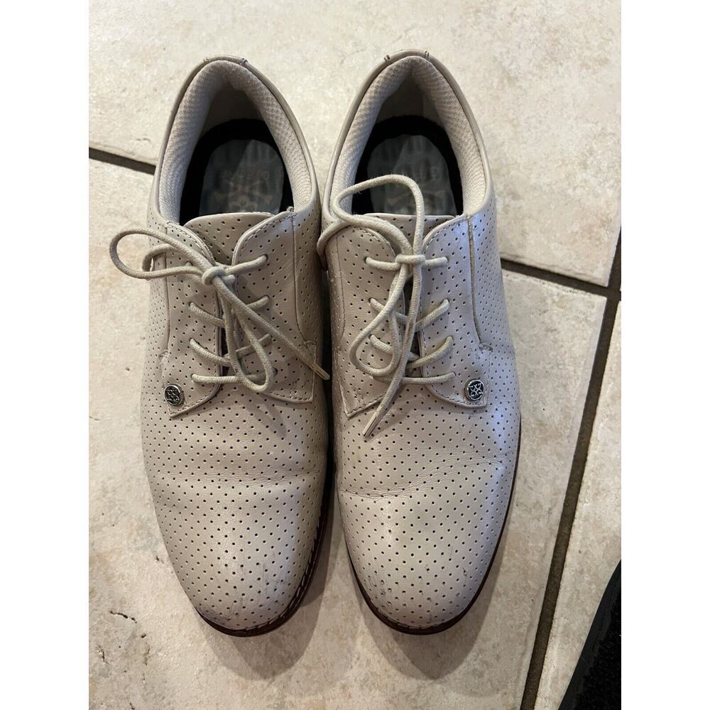 G Fore Tan Perforated Gallvinatir Women’s Golf Shoes Sz 8 Some Scuffs On Toes